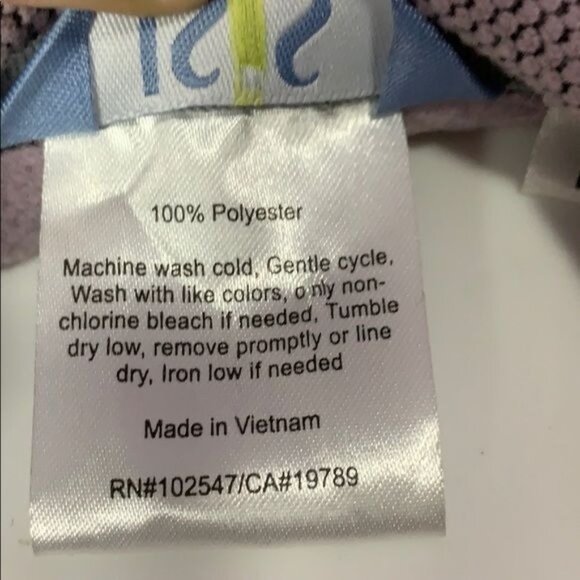 Isis Womans M Lilac Light Purple Full Zip Jacket Polyester CA 19789 - Picture 8 of 8